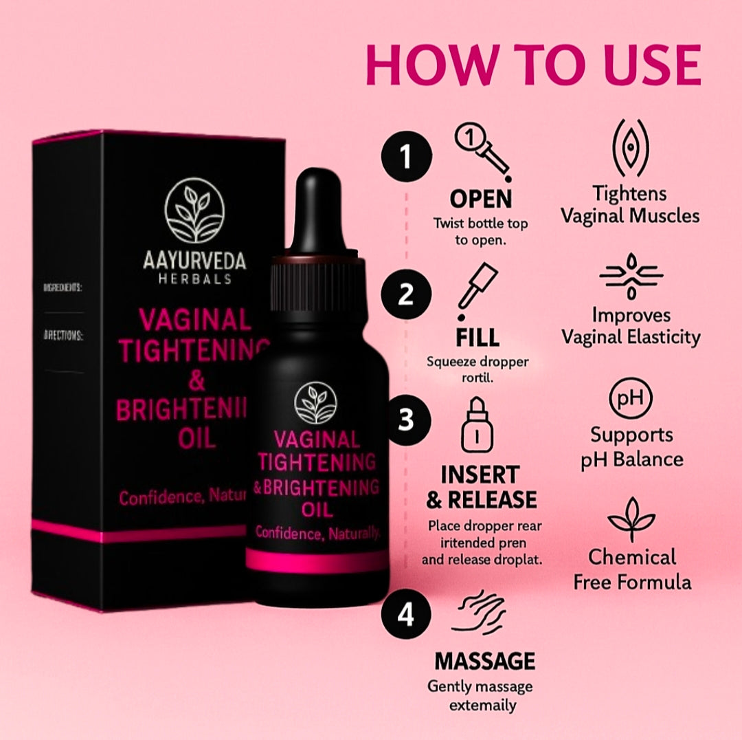 Vaginal Tightening and Brightening Oil   ( BUY ONE GET ONE FREE )