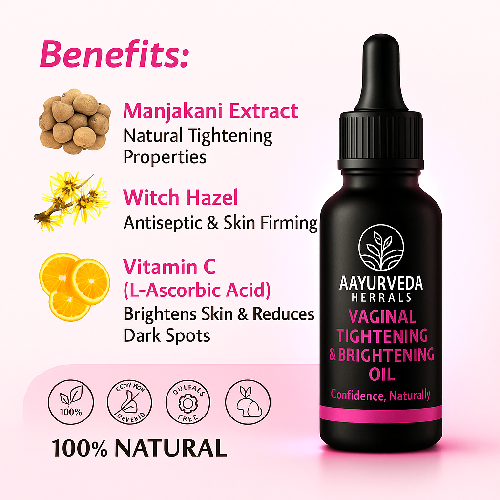 Vaginal Tightening and Brightening Oil   ( BUY ONE GET ONE FREE )